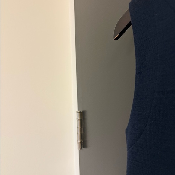 Jil Sander size 10 Laine Wool EUC long Blue A-Line Crew Neck Dress- thicker wool - Picture 6 of 15